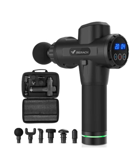 Pistola de Masaje Muscular con 20 Velocidades