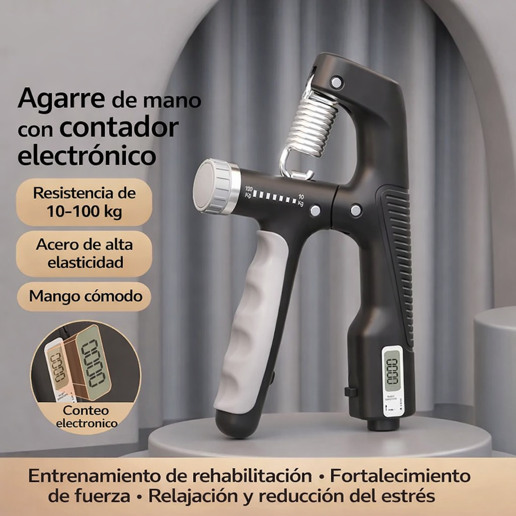 Entrenador Ajustable de Fuerza de Agarre de 100KG