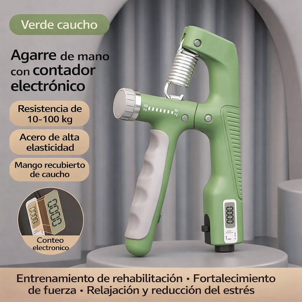 Entrenador Ajustable de Fuerza de Agarre de 100KG